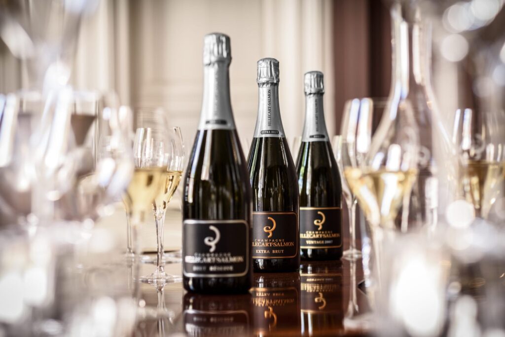 Bottles of Billecart Champagne available in North Carolina through Freedom Beverage.